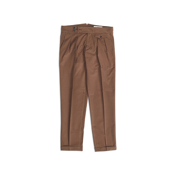 18 F/W Two Tuck Trousers - Brown