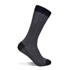 Herringbone Socks  - Gray