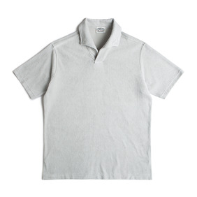 Terry Cotton Polo Shirts - Gray