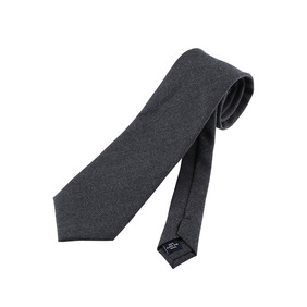 Solid Wool Tie - Gray