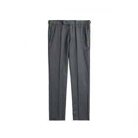 Cashmere Wool Blended Beltless Pants - Darkgray