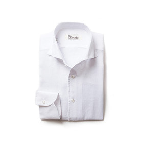 One piece Collar Linen shirts - White
