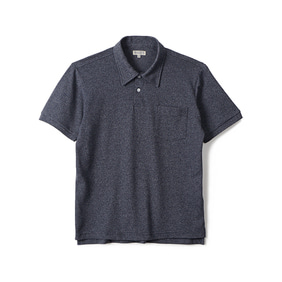 GTB Cotton Pique Polo Shirt Half - Navy