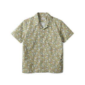 GTB Aloha Cotton Open Collar Shirt Half - Green