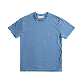 Premium Cotton Crew Neck Short Sleeve - Blue