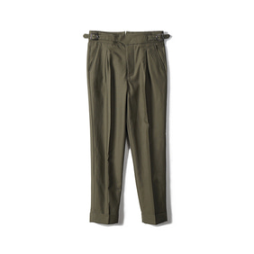 GTB Cotton Linen Gurkha Pants - Olive