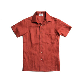 Linen Half Sleeve Shirts - Red