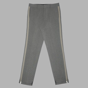 Side Duble Stripe Trousers - Gray