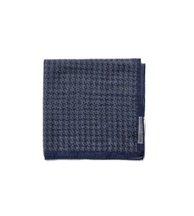 Squares02 - Navy Houndtooth Pattern