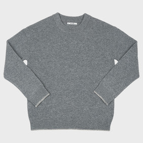 Italian Yarn Pullover Sweater - M.Gray