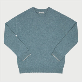 Italian Yarn Pullover Sweater - Blue Green