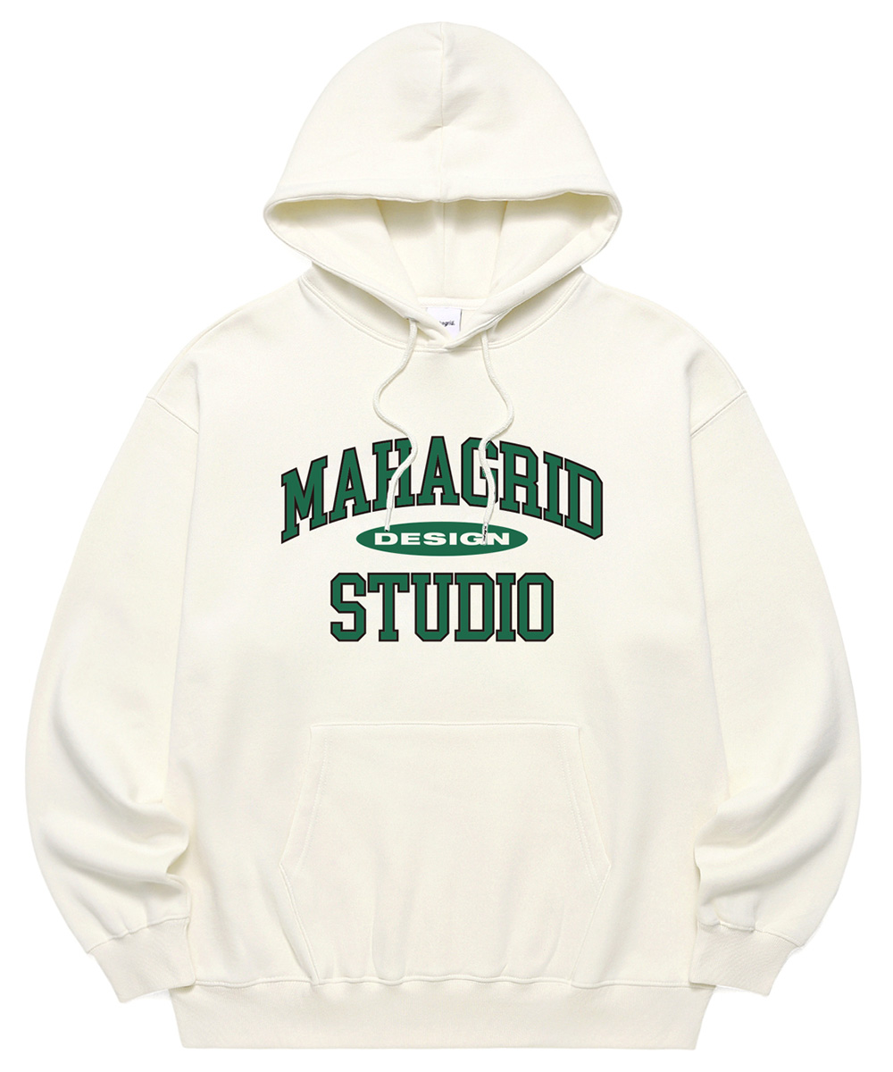 COLLEGE LOGO HOODIE[CREAM]