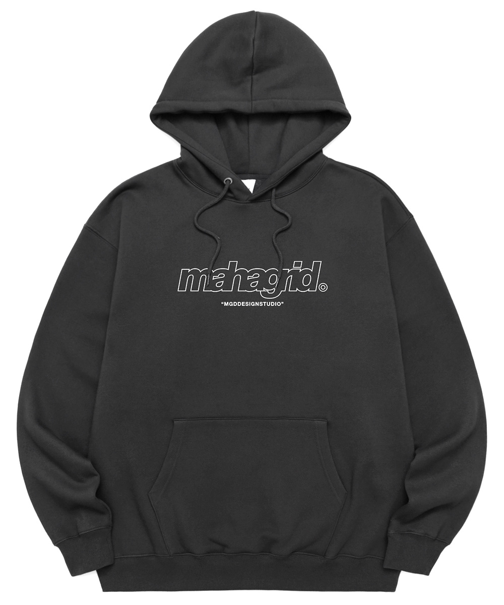 THIRD LOGO HOODIE[CHARCOAL]