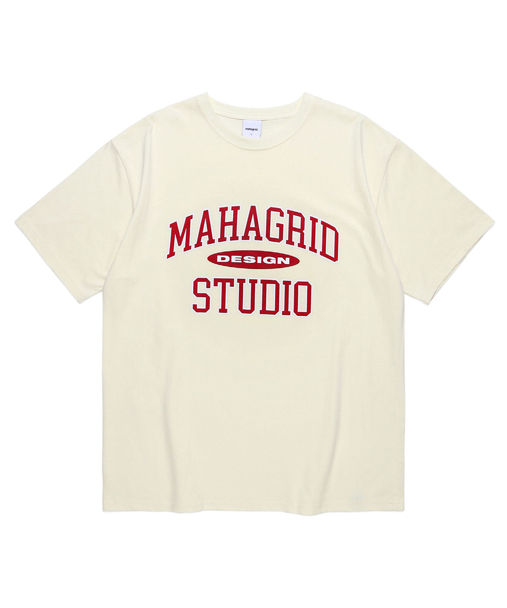 COLLEGE LOGO TEE[CREAM]