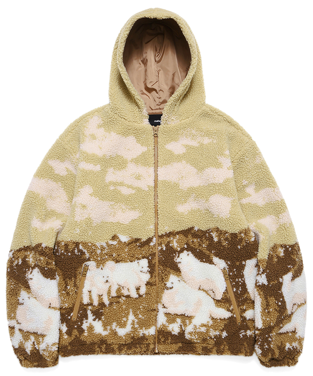 yourmle 2way poodle boa jacket ベージュ