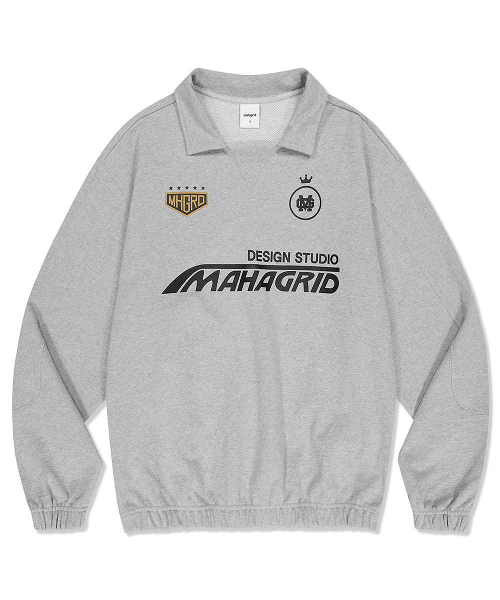 RALLY COLLARED SWEATSHIRT[GREY]