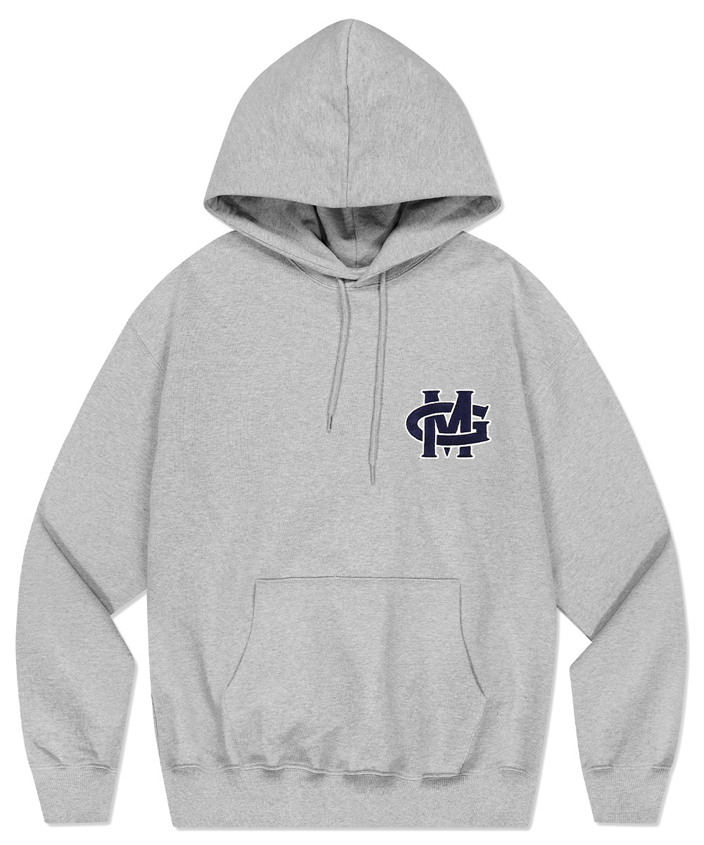 CROSS LOGO HOODIE[GREY]