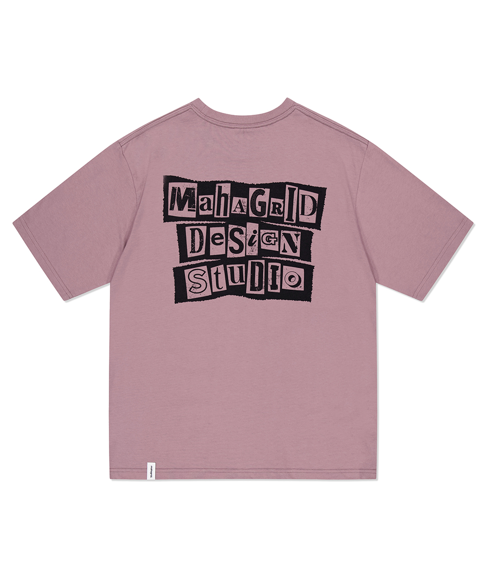 [M size Shipping Begin 6/26]RANSOM NOTE TEE[PINK]