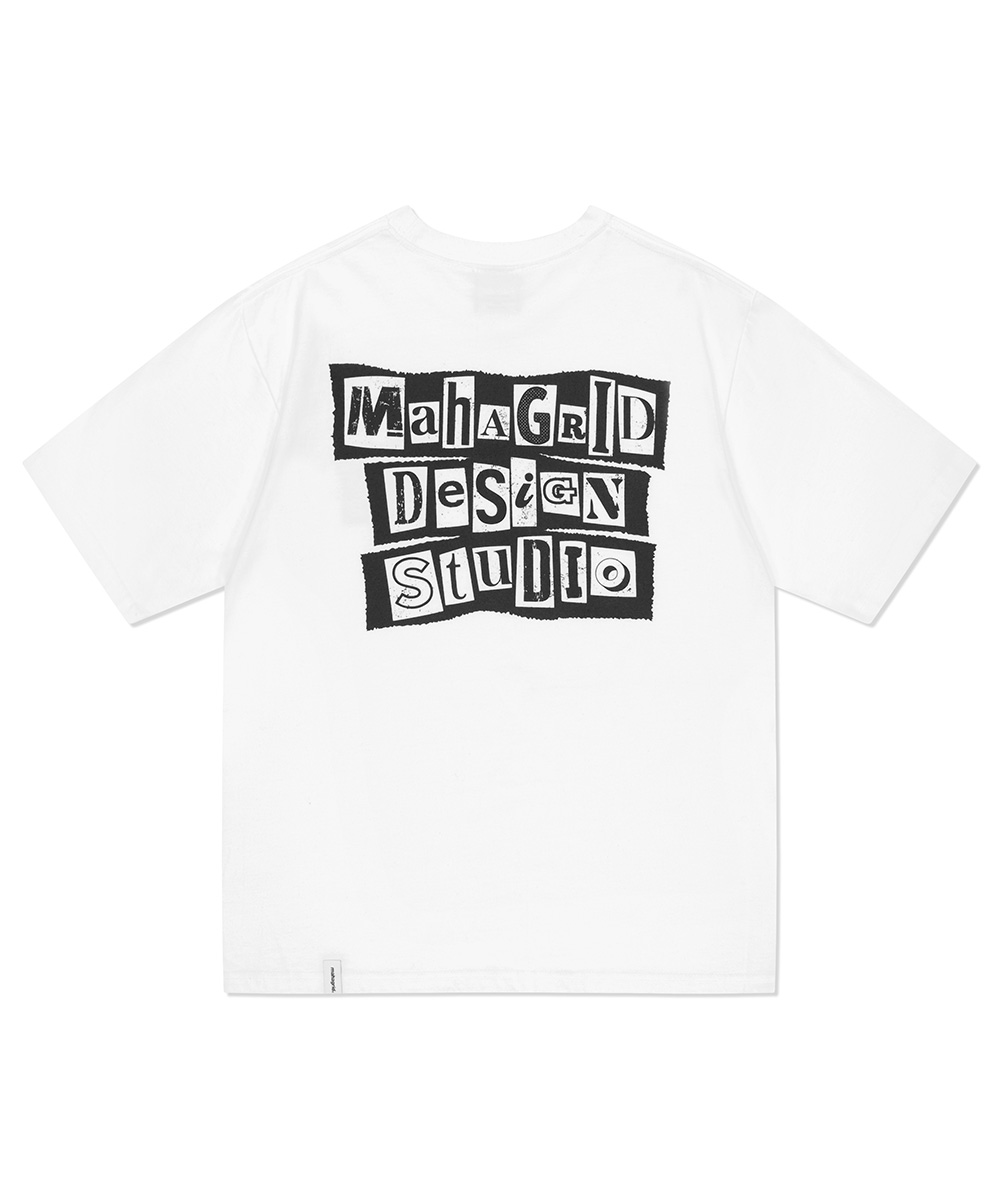 [S,M size Shipping Begin 6/2]RANSOM NOTE TEE[WHITE]