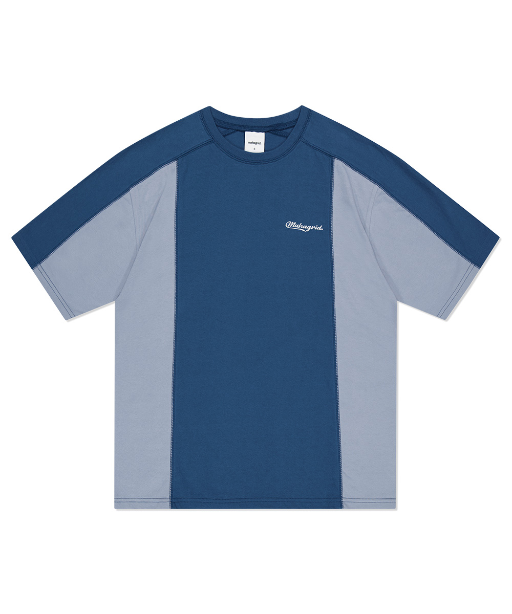 BLOCK SECTION TEE[NAVY]