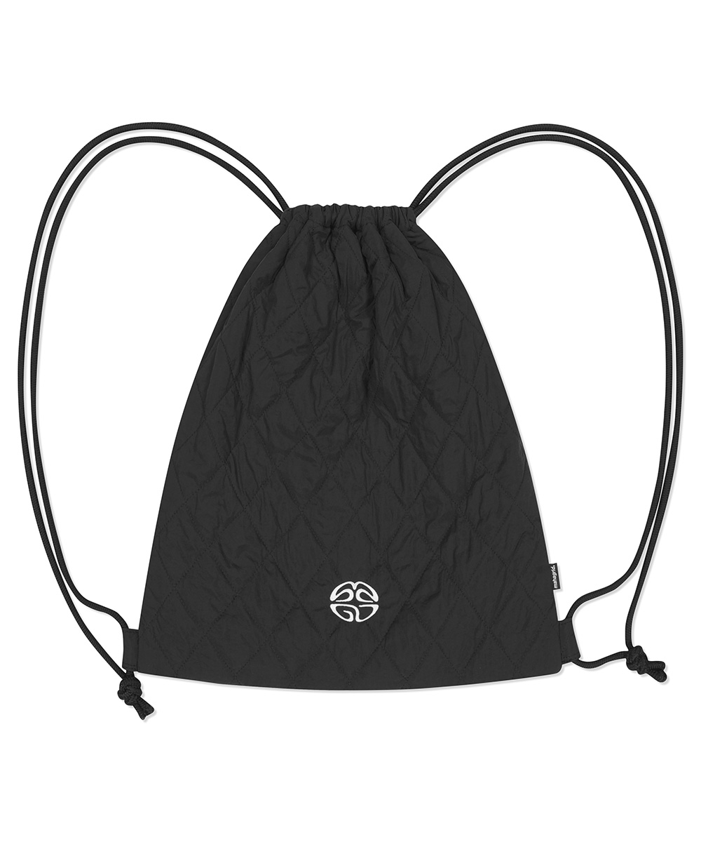【mahagrid】23FW★ ECLIPSE LOGO PADDED GYM SACK ECLIPSE LOGO PADDED GYM SACK[BLACK] - MAHAGRID