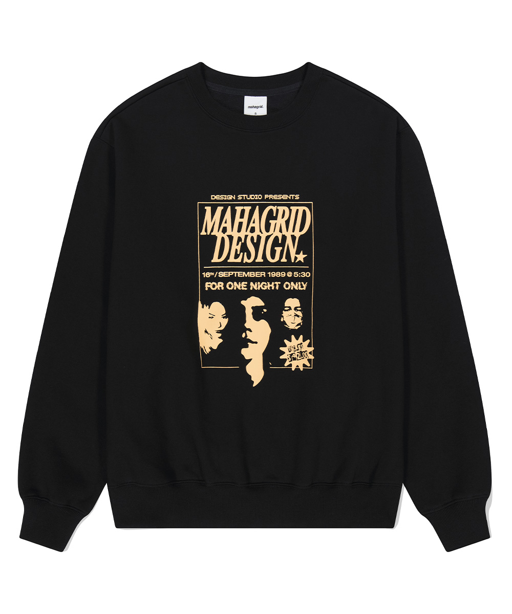 POSTER SWEATSHIRT[BLACK]