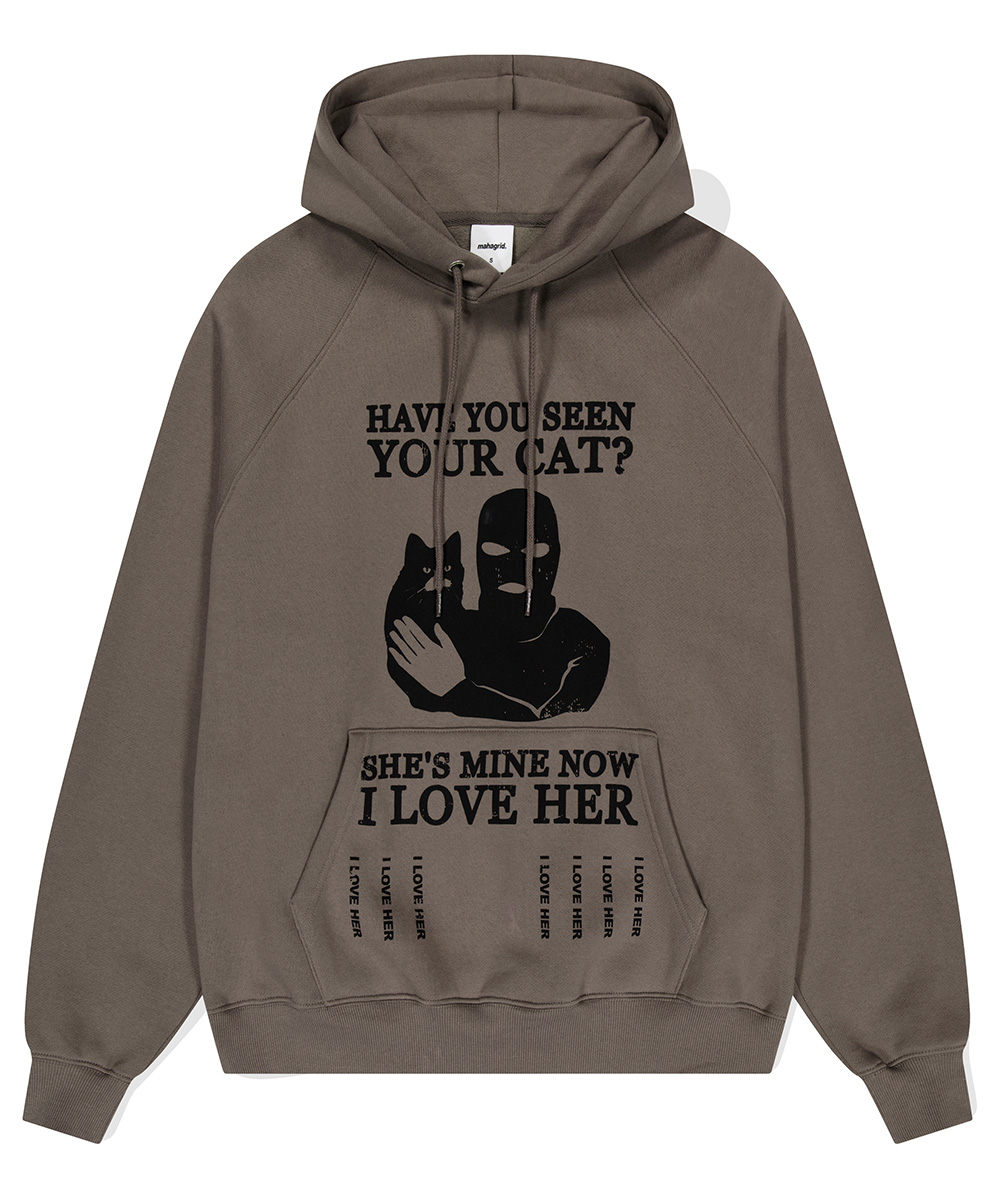KIDNAP HOODIE[LIGHT GREY] - MAHAGRID