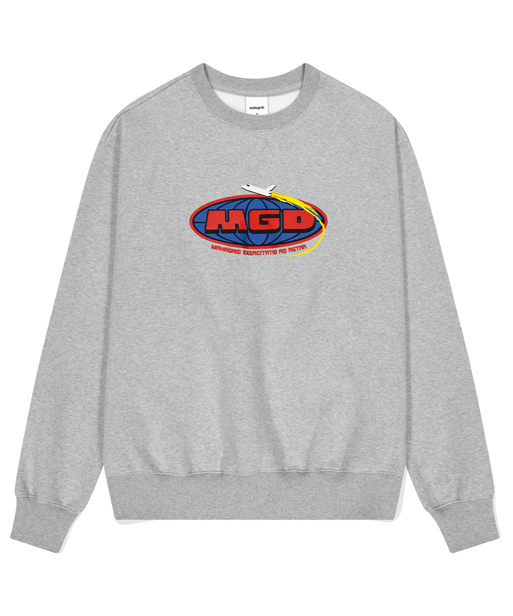 SPACE ROCKET SWEATSHIRT[GREY]