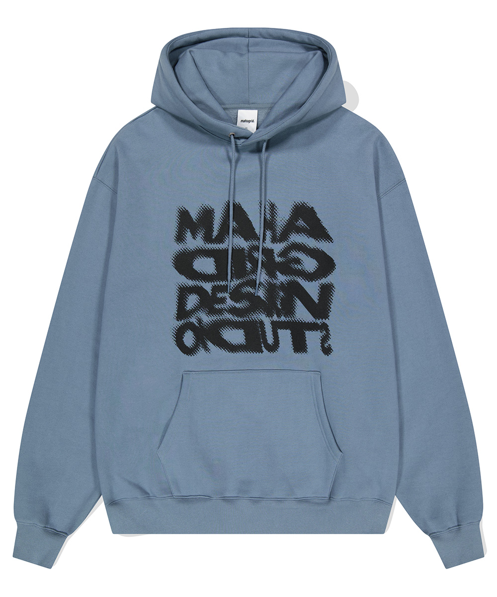 HALFTONE HOODIE[BLUE] - MAHAGRID