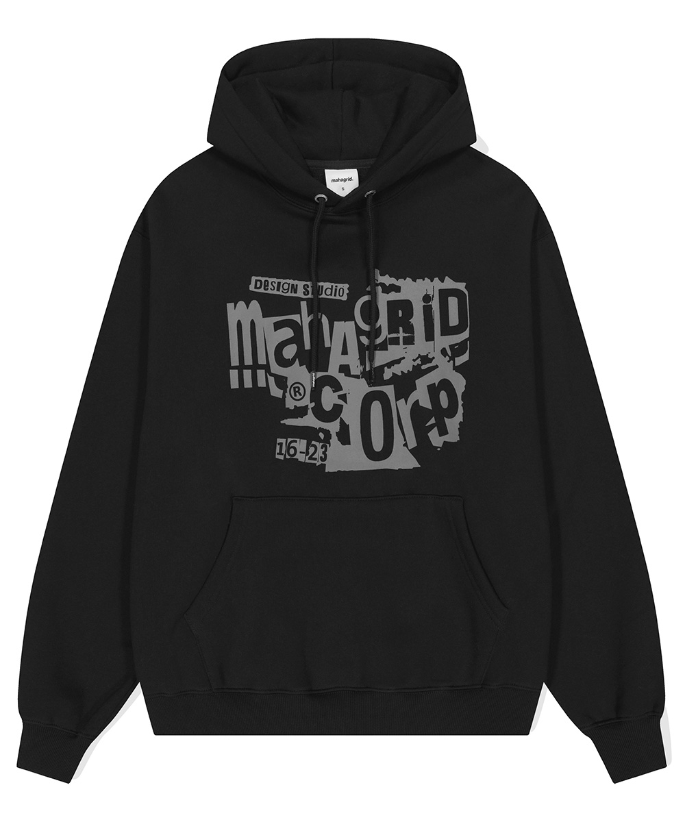 GRUNGE HOODIE[BLACK] - MAHAGRID