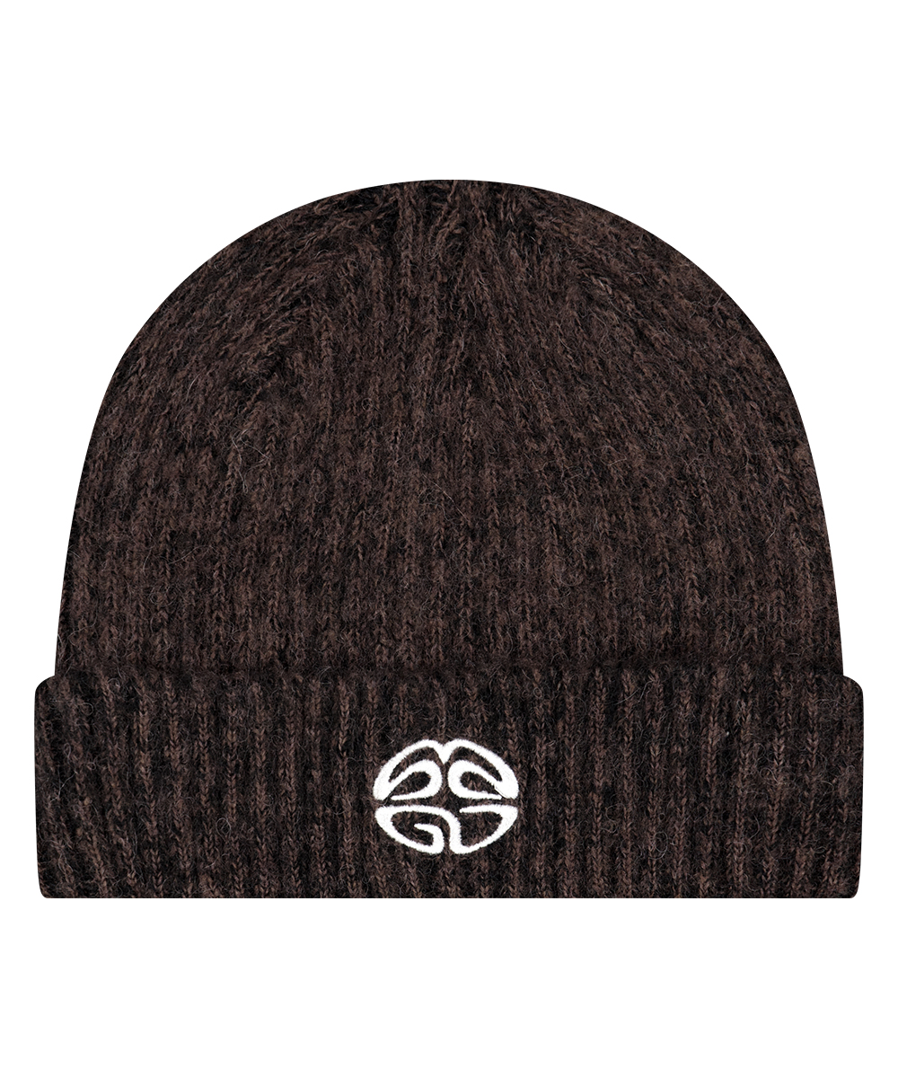 ECLIPSE LOGO BRUSHED BEANIE[BROWN]