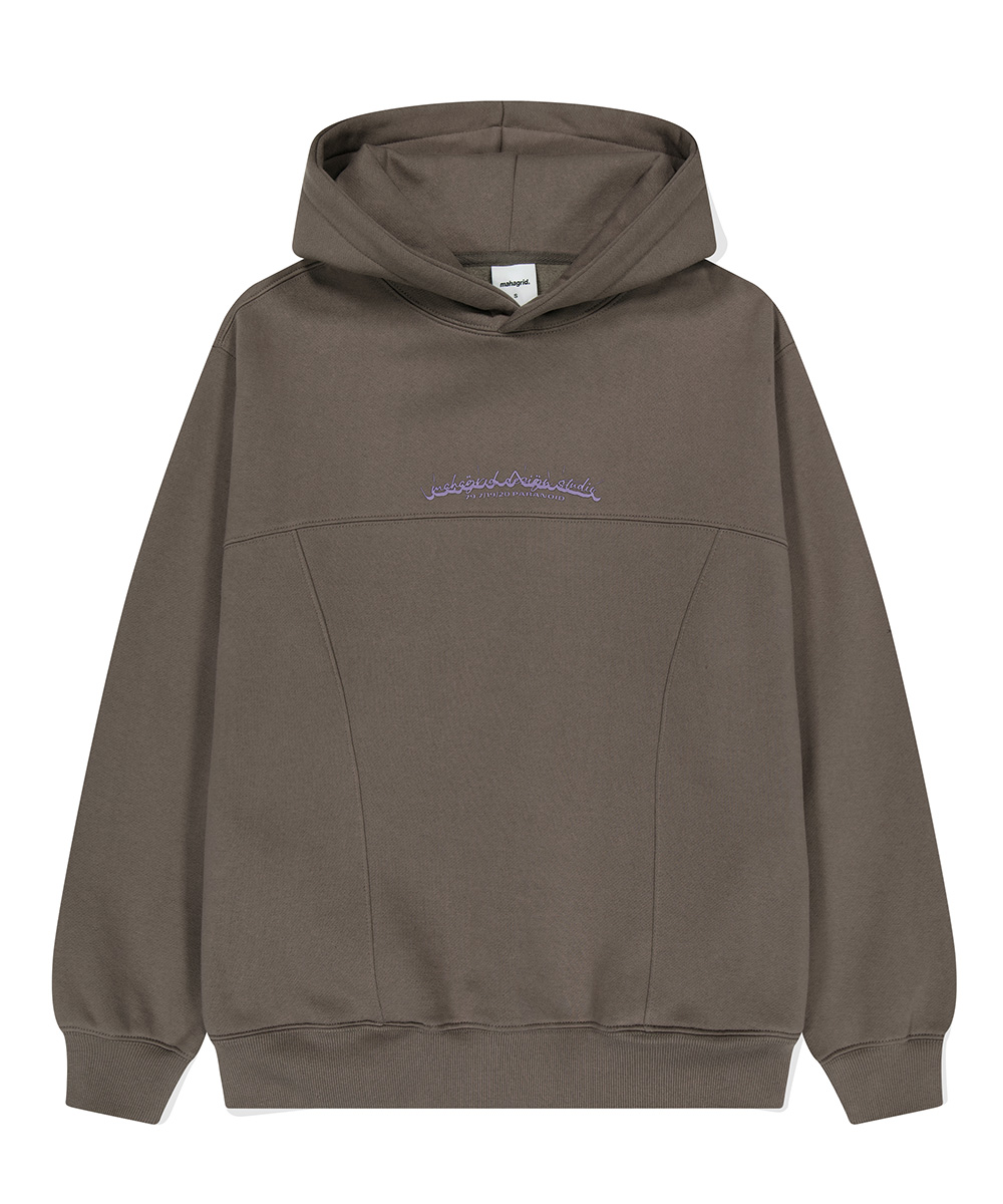 CURVED CUT HOODIE[COCOA]