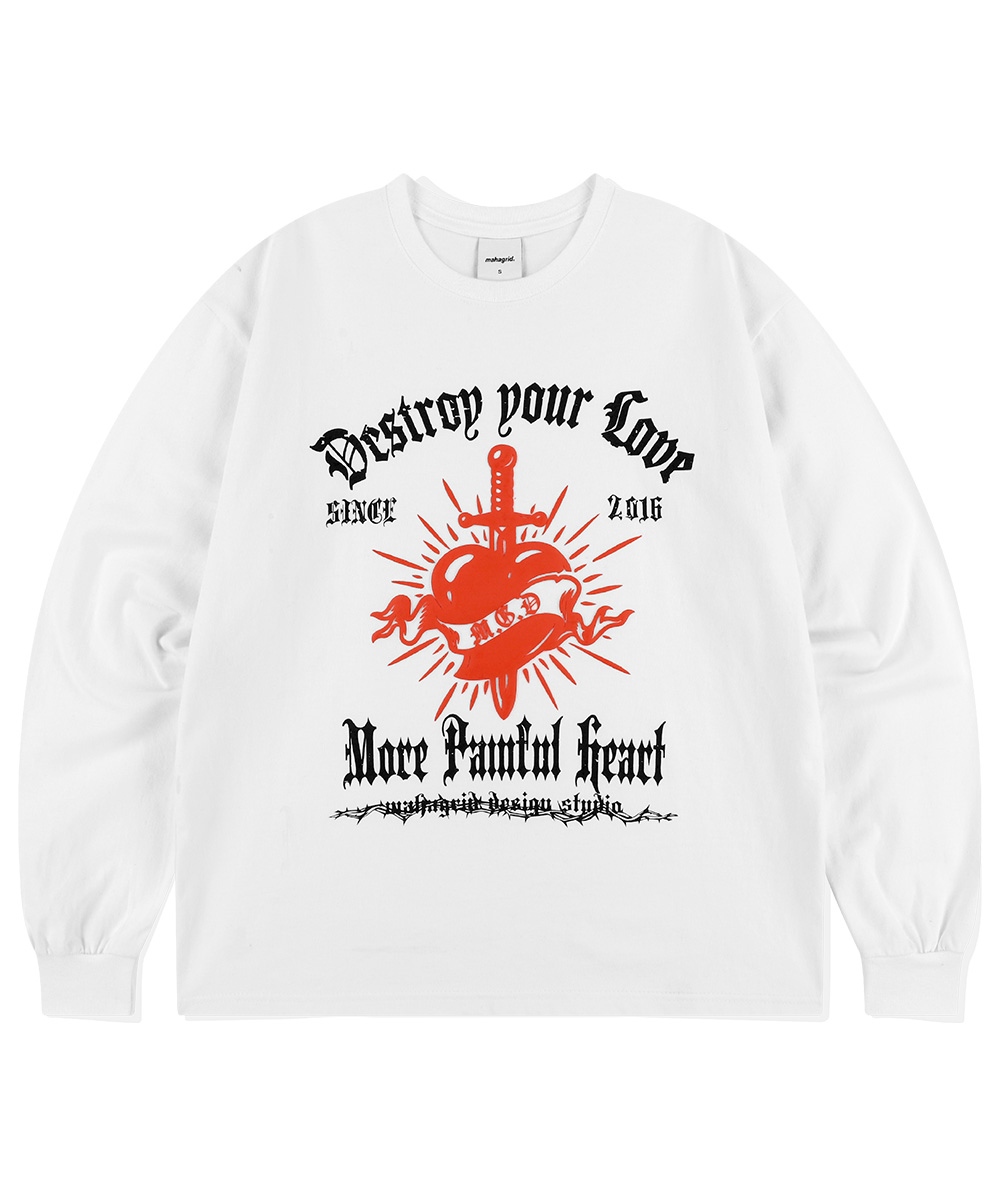PAINFUL LS TEE[WHITE]