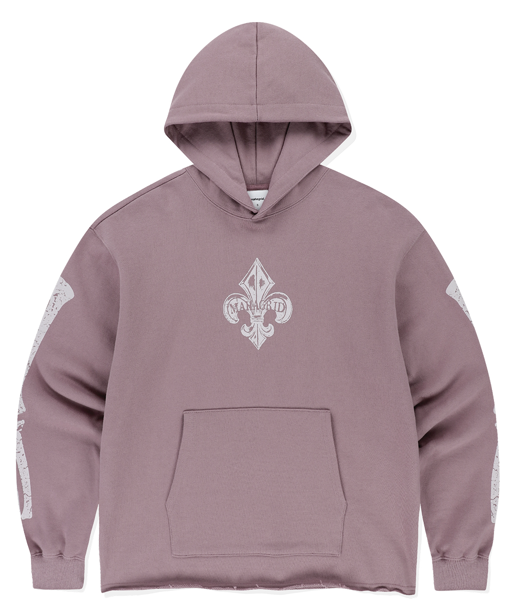 FLEUR BONES HOODIE[PINK]