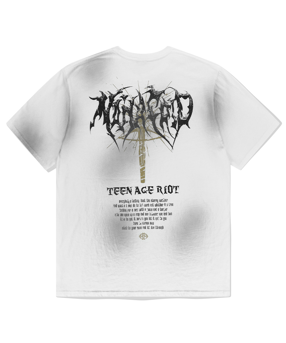 TEEN AGE RIOT WASHED TEE[WHITE]
