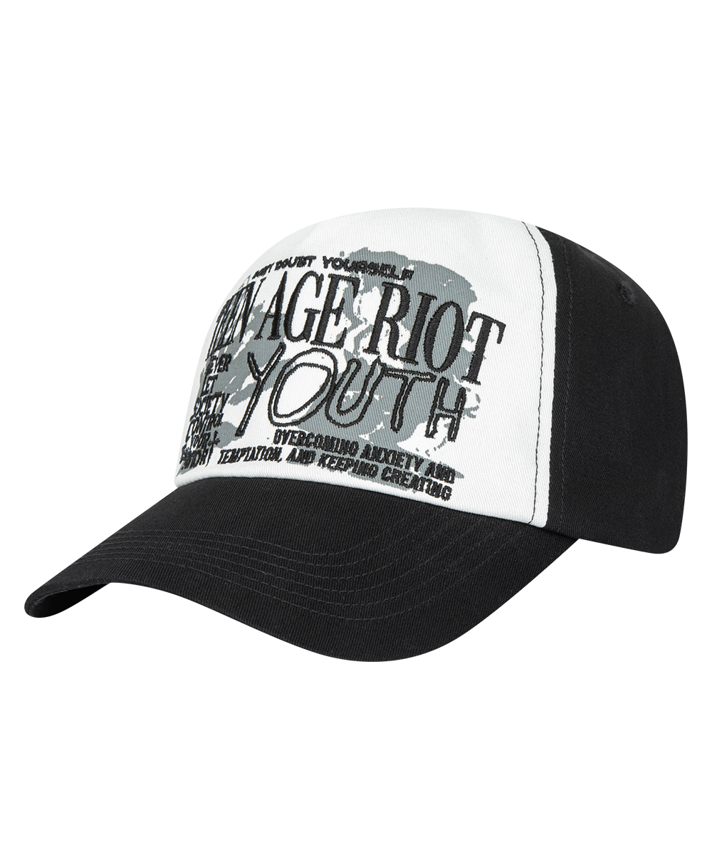 YOUTH TWO TONE BALL CAP[BLACK]