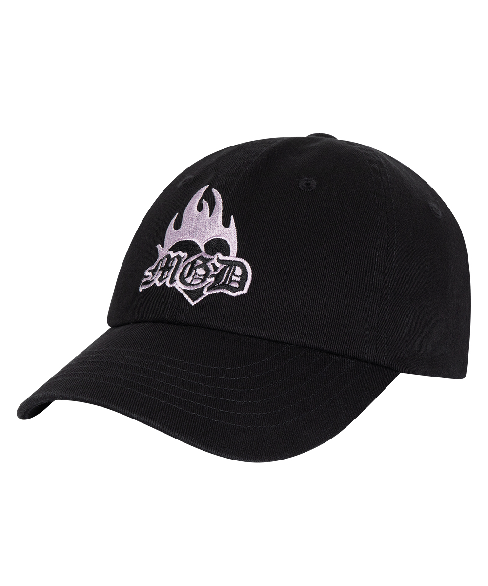 BURNING HEART CAP[BLACK]