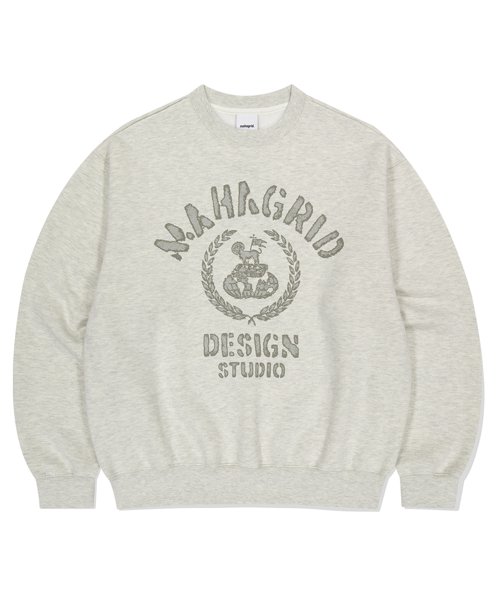 VINTAGE COLLEGE SWEATSHIRT [BLACK] - MAHAGRID