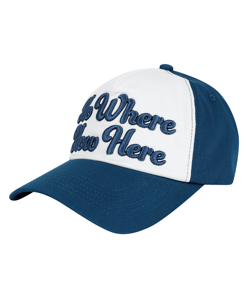 【mahagrid】22FW★ CREST BALL CAP BASIC LOGO BALL CAP[NAVY] - MAHAGRID
