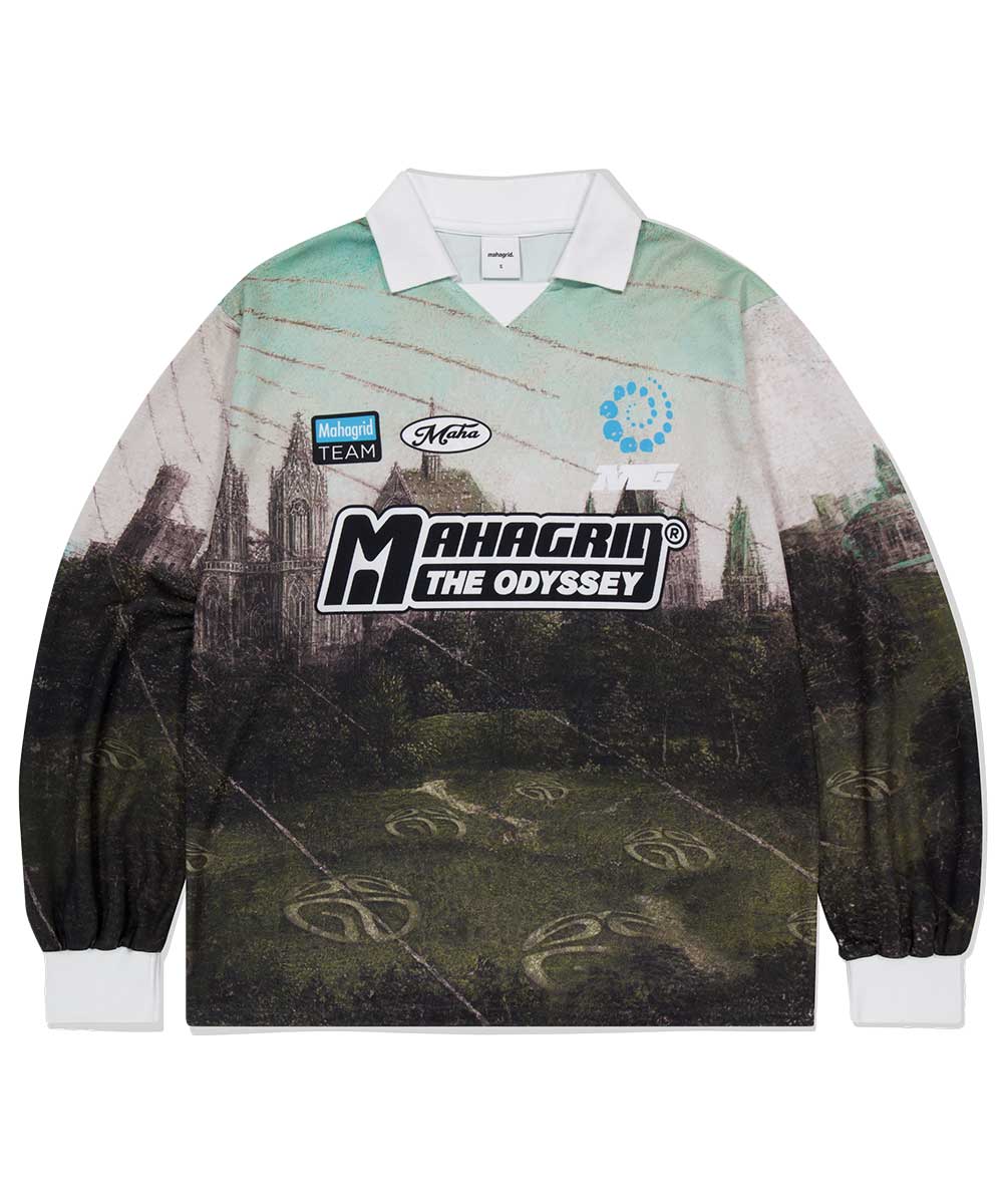 【mahagrid】24FW★ THE ODYSSEY JERSEY THE ODYSSEY JERSEY GREEN] - MAHAGRID