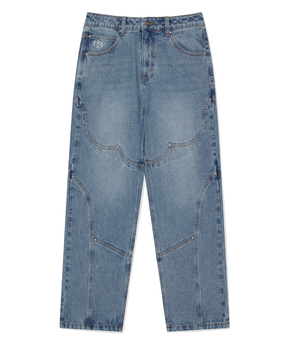 【mahagrid】22SS★ LOOSE FIT DENIM PANT Bottom / Denim - MAHAGRID