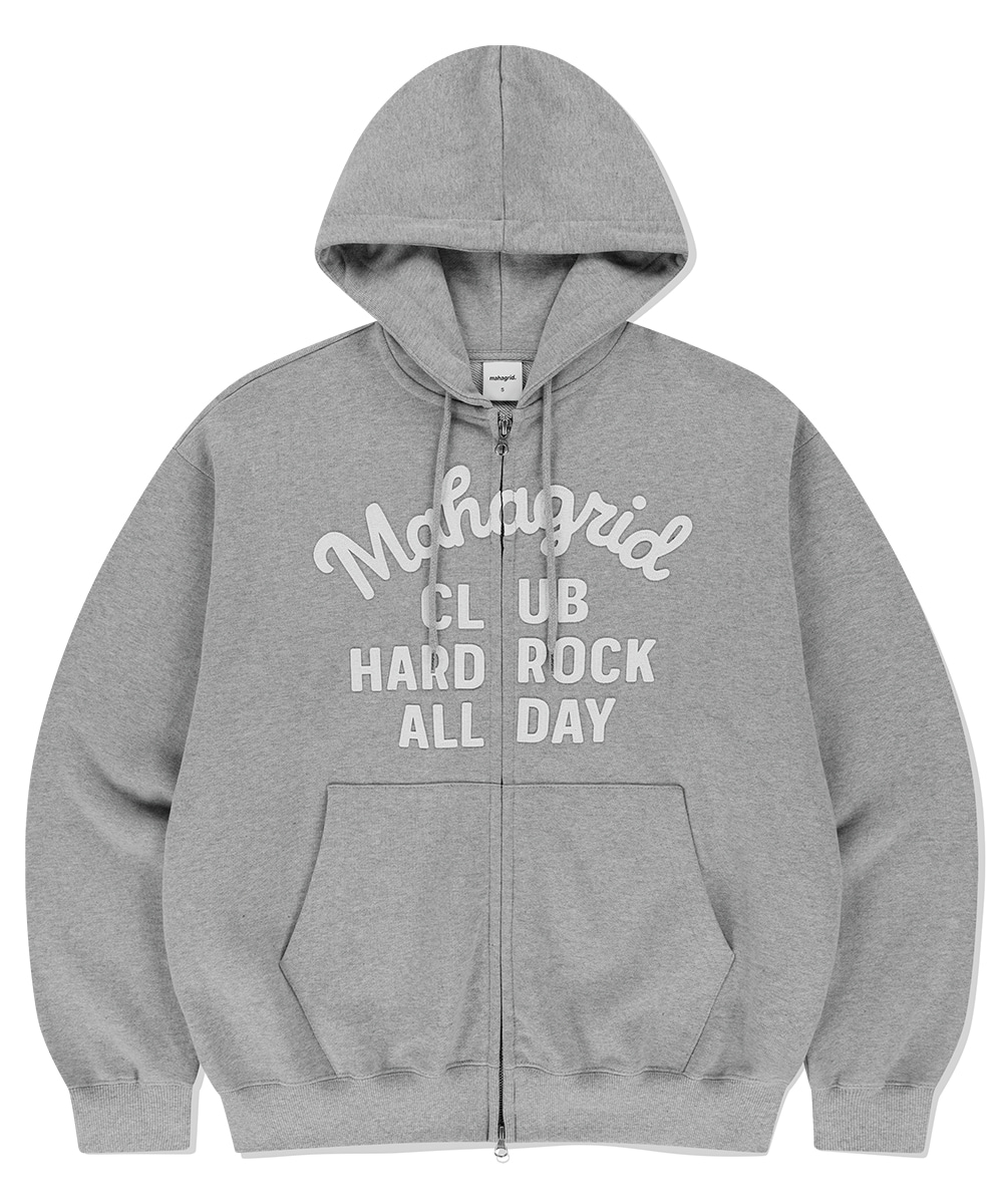 ALL DAY ZIP UP HOODIE [BLACK] - MAHAGRID