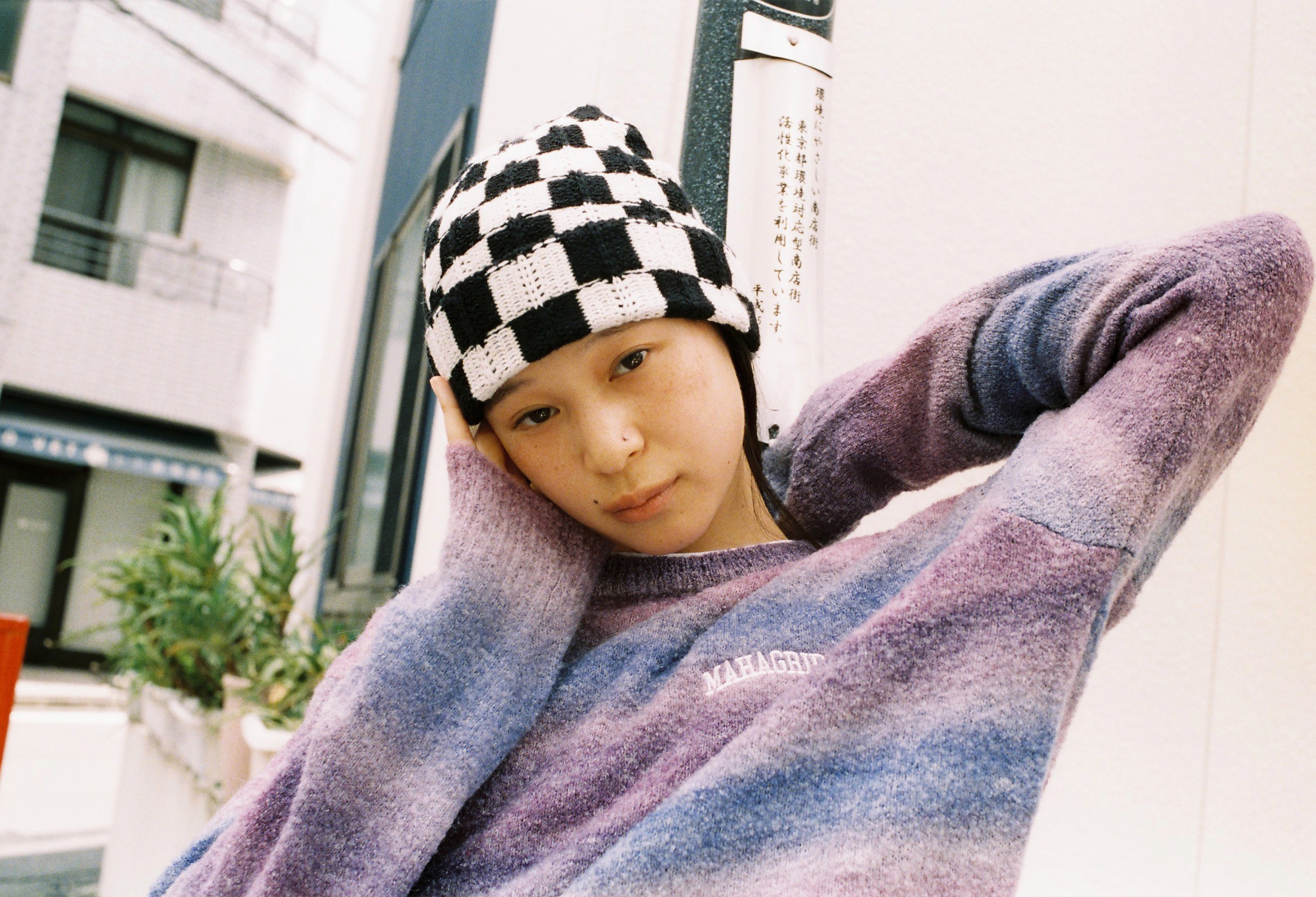 【mahagrid】23FW★ POSTER SWEATSHIRT mahagrid】23FW☆ POSTER SWEATSHIRT トップス（レディース）