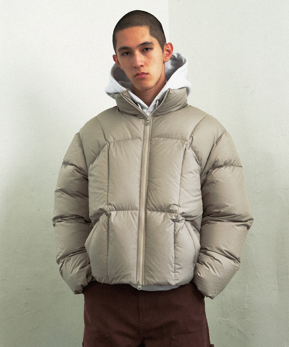 【mahagrid】24FW★ CURVED DUCKDOWN PARKA CURVED DUCKDOWN PARKA [BLACK] - MAHAGRID