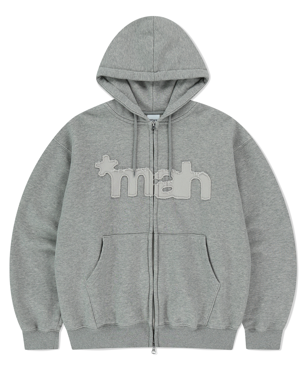 [ MAHAGRID]★APPLIQUE ZIP UP HOODIE APPLIQUE ZIP UP HOODIE - mahagrid | 60% - Asian Fashion
