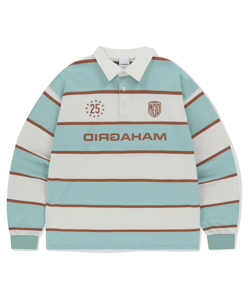 ★mahagrid★STRIPE RUGBY SHIRT STRIPE RUGBY SHIRT[IVORY] - MAHAGRID