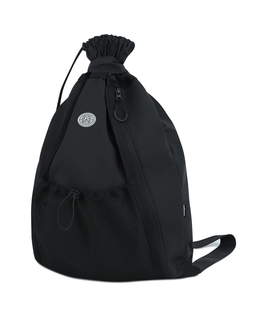 さらに100円引き◆MAHAGRID◆ECLIPSE LOGO PADDED GYM SACK ECLIPSE LOGO PADDED GYM SACK[BLACK] - MAHAGRID