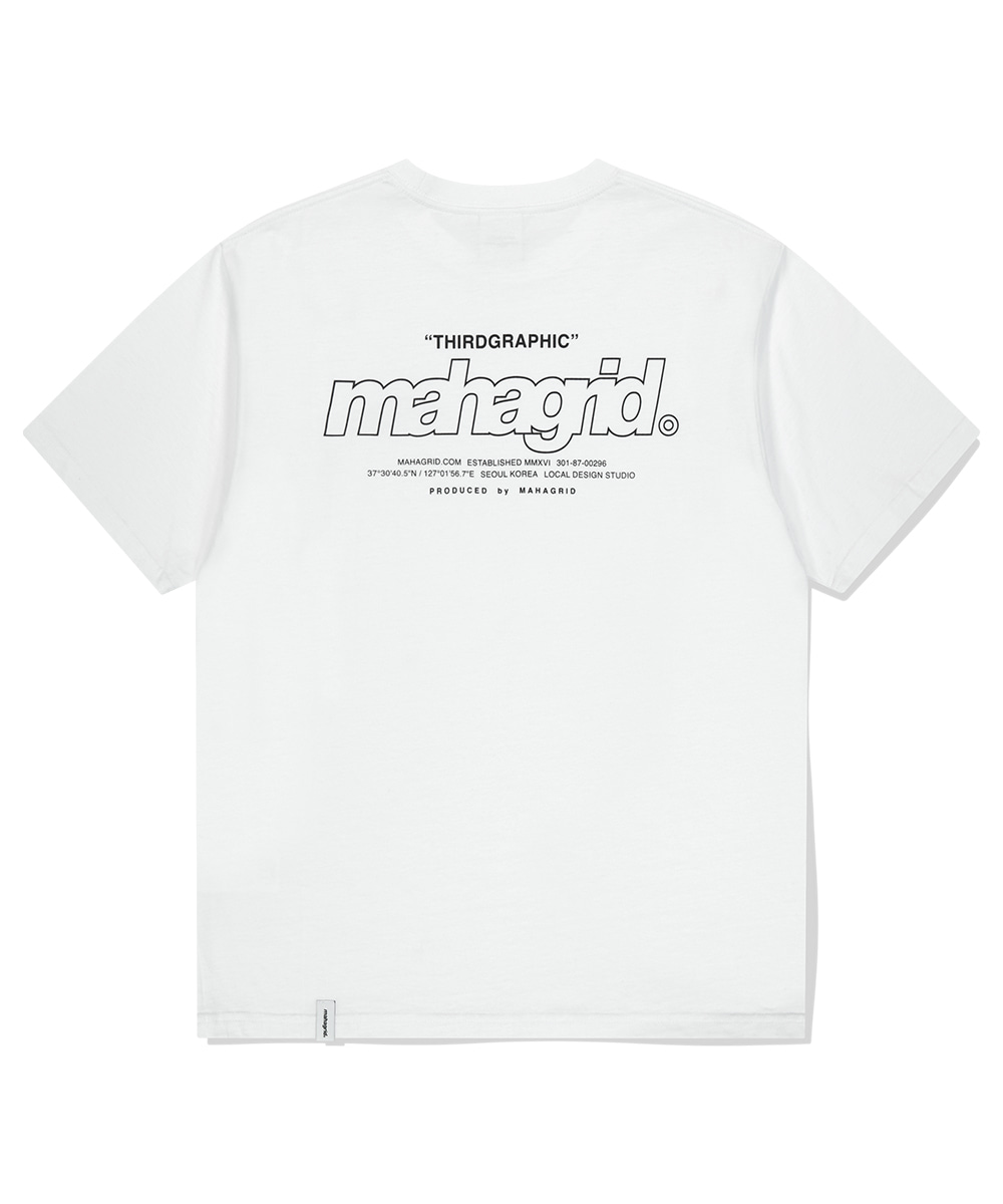 【mahagrid】25SS★ BACK THIRD LOGO TEE b74c05b056b171e14c2b9cad489030