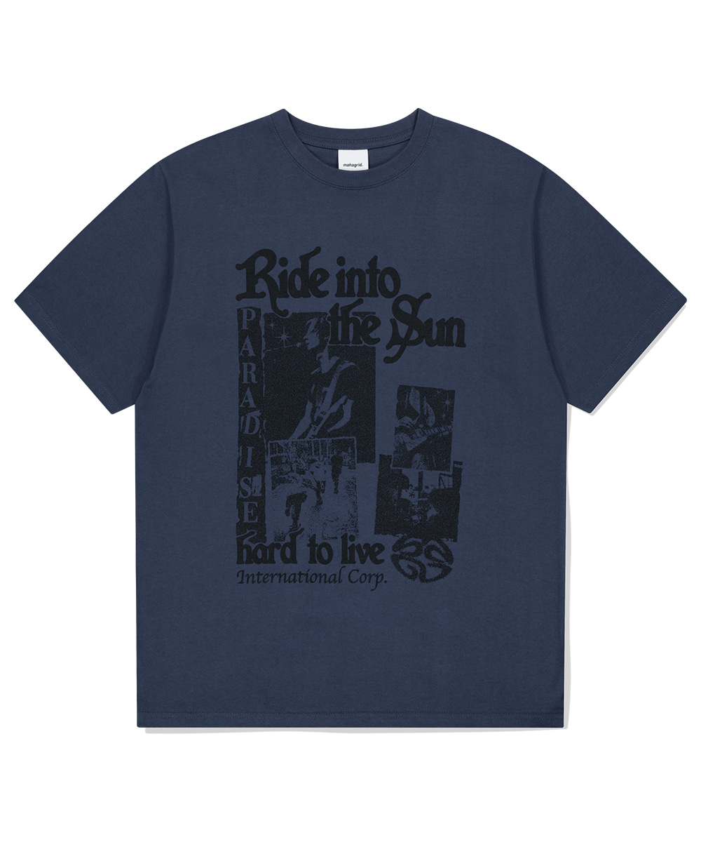 【mahagrid】25SS★ MAHAGRID CREW TEE RIDE TEE[NAVY] - MAHAGRID