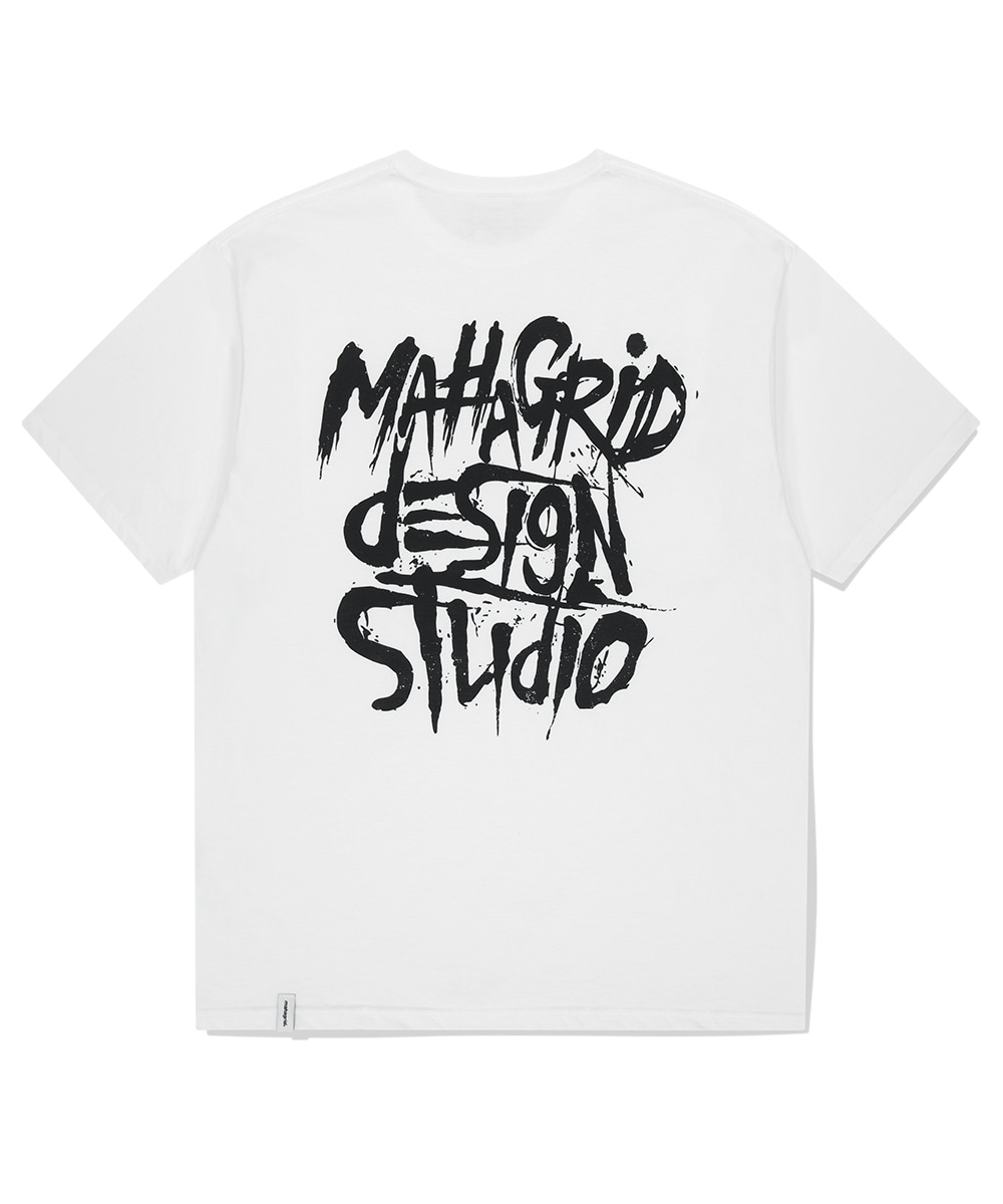 【mahagrid】25SS★ LETTERS LOGO TEE LETTERS LOGO TEE[WHITE] - MAHAGRID